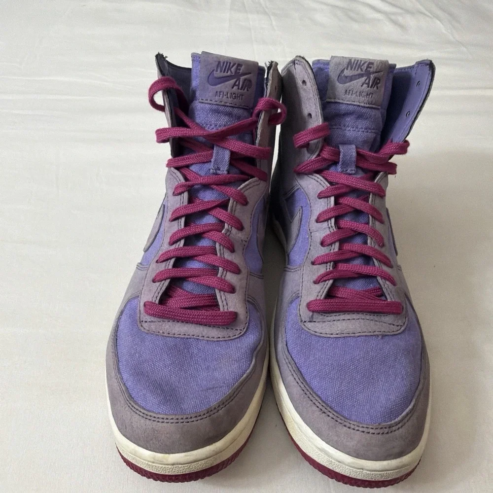 Nike Air Force 1 Light Hi Decons Purple/Rave Pink Women's‎ Size 9 M 538226-500